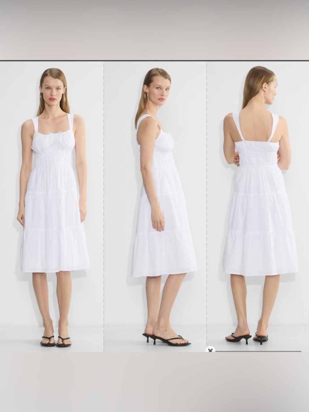NWOTS Sunday Best Martine Poplin Midi Dress Sz M